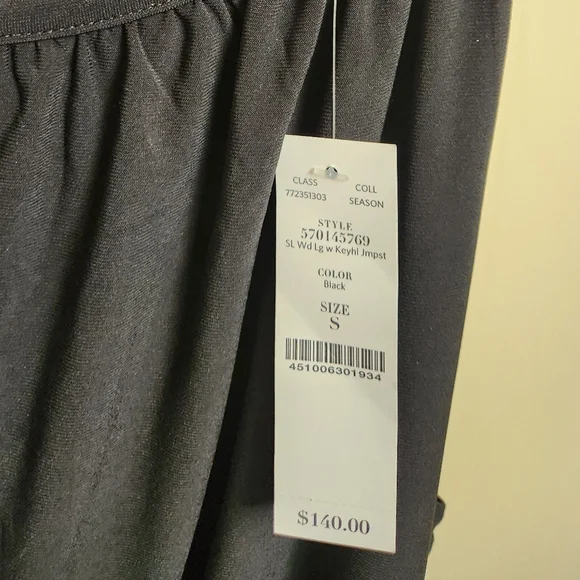 White House Black Market Black Wide Leg Jumpsuit, Size Small NWT - Picture 6 of 9